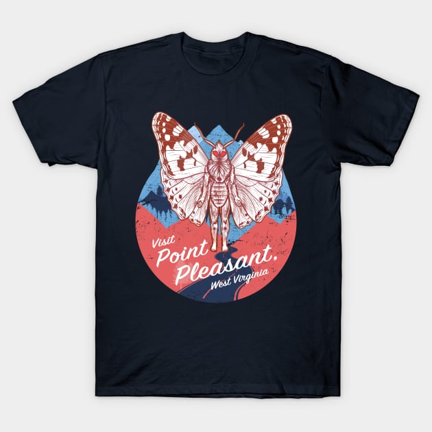 Mothman - Visit Point Pleasant, West Virginia T-Shirt by VeryBear